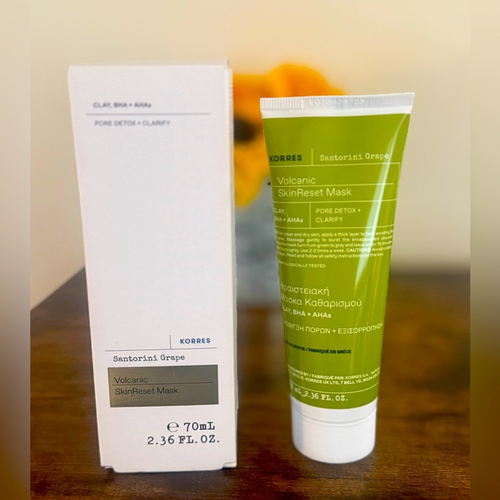 KORRES Santorini Grape Volcanic SkinReset Mask - BRAND NEW and FULL SIZE!